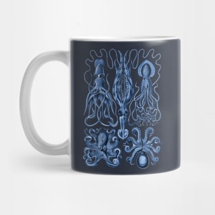Ernst Haeckel Gamochonia Octopus Blue Mug
